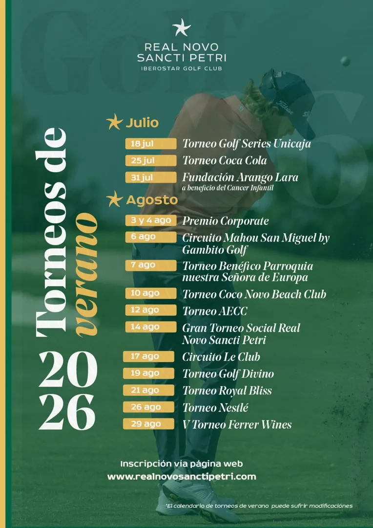 torneos de verano en real novo sancti petri