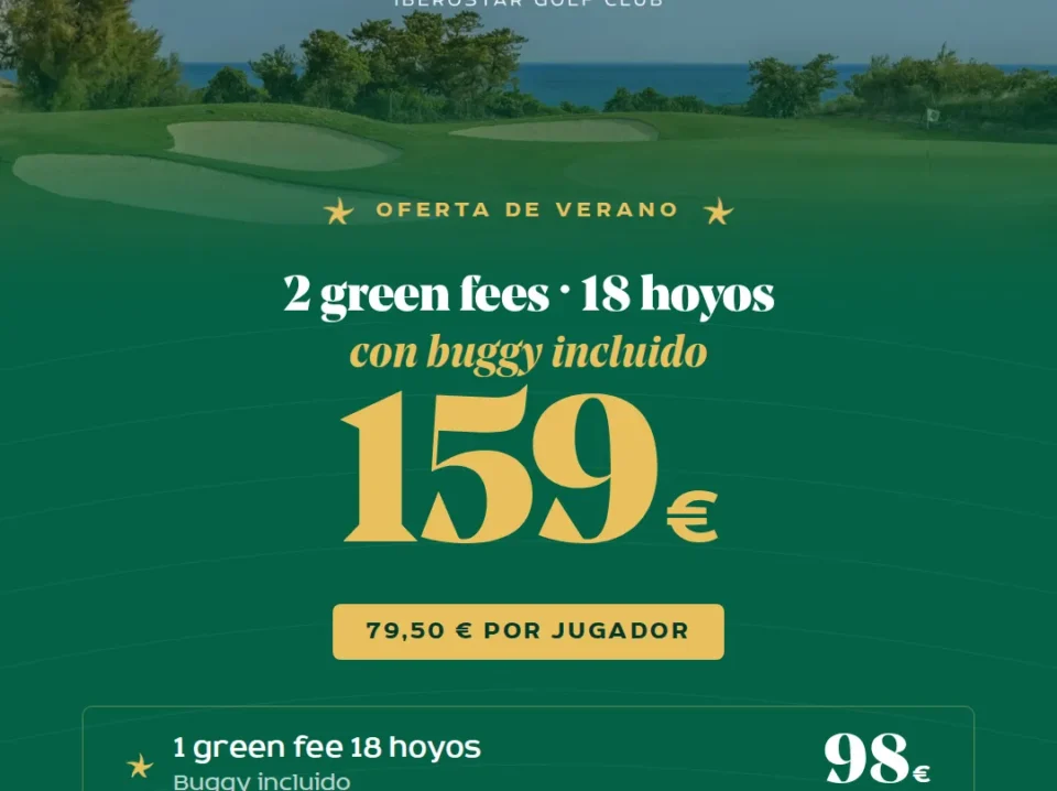 Oferta de green fee de verano en el golf de Novo Sancti Petri con vistas al Atlántico